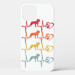 Vintag Boston Terrier Dog Heartbeat Paw Retro Case-Mate iPhone Hülle