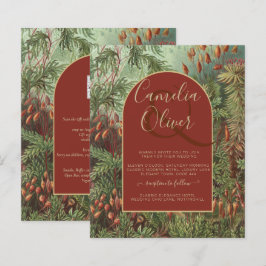 Vintag Botanische Terracotta Florals Arch WEDD