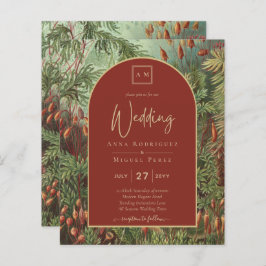 Vintag Botanische Terracotta Florals Arch WEDD