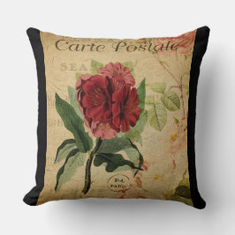 Vintag Botanisches Kissen - Rhododendron