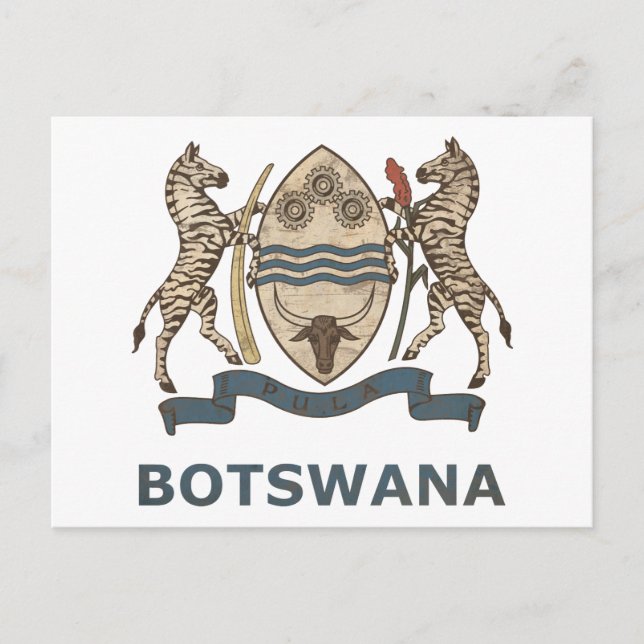 Vintag Botswana Postkarte (Vorderseite)