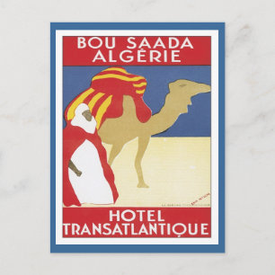 Vintag Bou Saada Algerien Postkarte