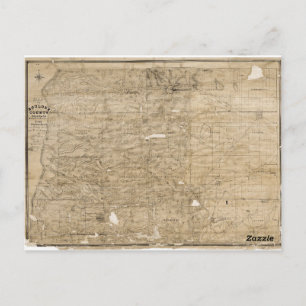 Vintag Boulder Landkreis Karte Postkarte