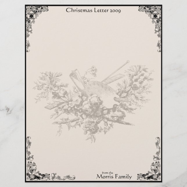 Vintag Bouquet Christmas 2009 Letterhead (Vorderseite)