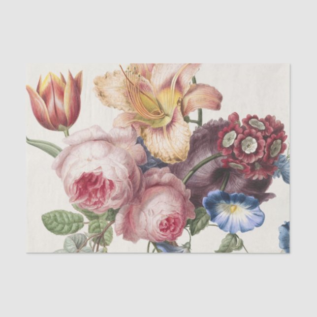 Vintag Bouquet Seidenpapier (Vorderseite)