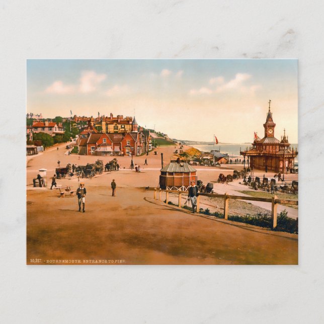 Vintag Bournemouth Dorset England Postkarte (Vorderseite)