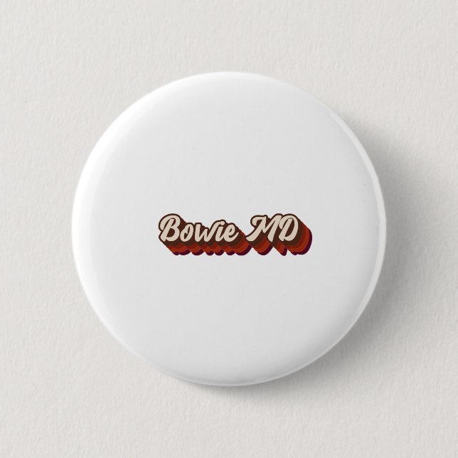 Vintag Bowie Maryland Button (Vorderseite)