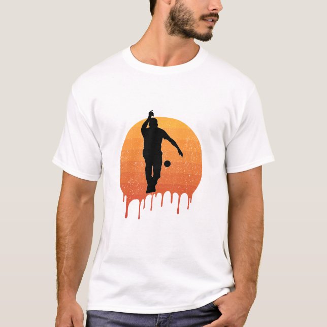 Vintag Bowling Retro T-Shirt (Vorderseite)