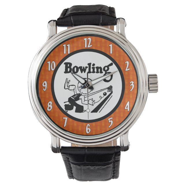 Vintag Bowling Watch Armbanduhr (Vorderseite)