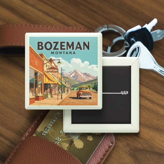 Vintag Bozeman Montana Button (Von Creator hochgeladen)