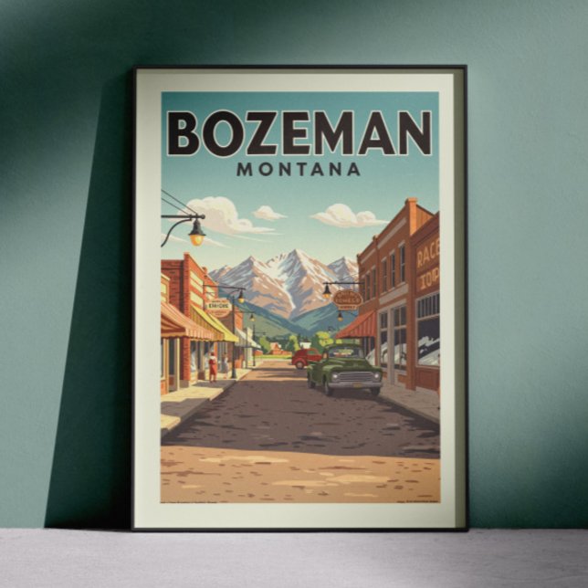 Vintag Bozeman Montana Poster (Von Creator hochgeladen)