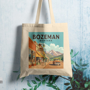 Vintag Bozeman Montana Tragetasche
