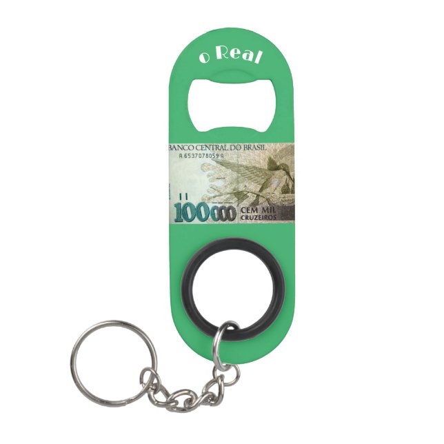 "Vintag brasilianisch" Flaschenöffner aus Edelstah (Vorderseite)