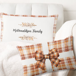 Vintag-braun-orange-Personalisierter Name Geschenk Lendenkissen