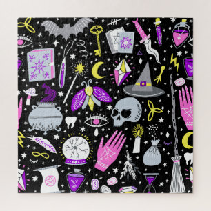 Vintag-braun-orange Tartan kariert. Puzzle