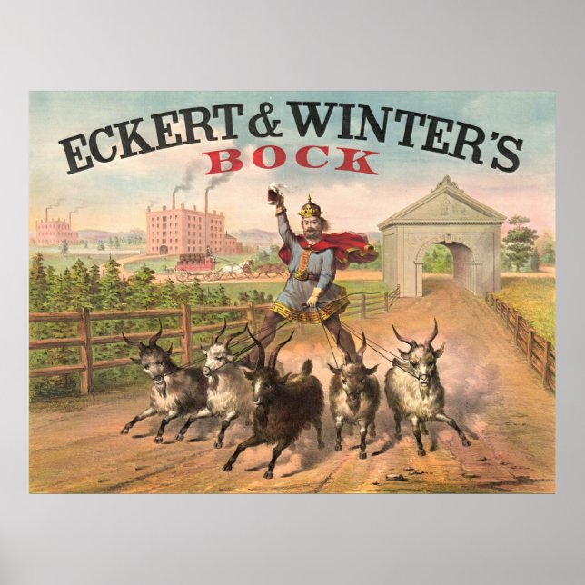 Vintag Brewery Ad 1871 Poster (Vorne)