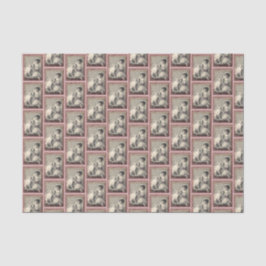 Vintag Bride Dog Brautparty Dusty Rose Hochzeit Seidenpapier