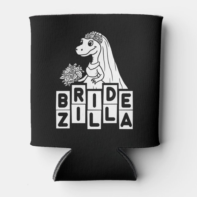 Vintag Bridezilla Wedding Bachelorette Dosenkühler (Vorderseite)
