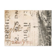 Vintag Brighton Pier Fotografie Postkarte