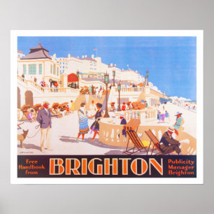 Vintag Brighton Travel Poster