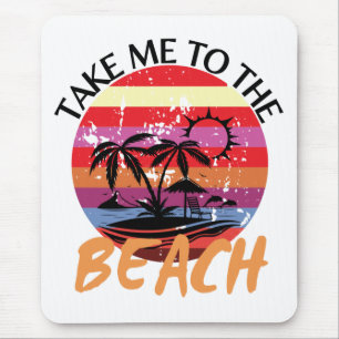 Vintag bringen Sie mich in den Beach Summer Mousepad