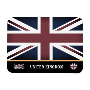 Vintag Britische Flagge & England / Vereinigtes Kö Magnet