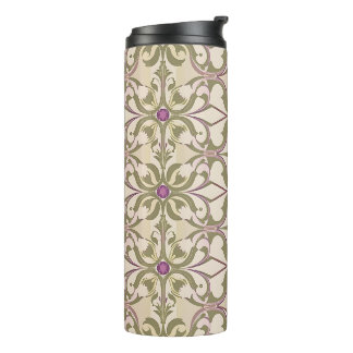 Vintag Brocade Jewel Pattern Tumbler Thermosbecher