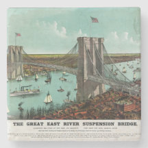 Vintag Brooklyn Bridge Lithograph