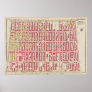 Vintag Brooklyn Map   George Washington Bromley Poster