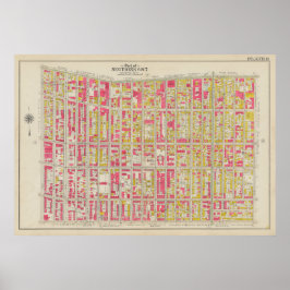 Vintag Brooklyn Map | George Washington Bromley Poster