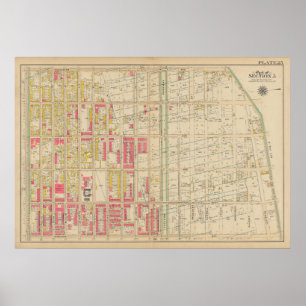 Vintag Brooklyn Map   George Washington Bromley Poster