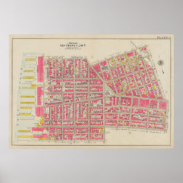 Vintag Brooklyn Map | George Washington Bromley Poster