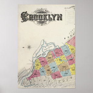 Vintag Brooklyn Map Poster