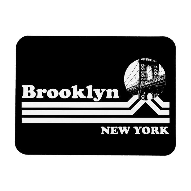 Vintag Brooklyn New York Magnet (Horizontal)