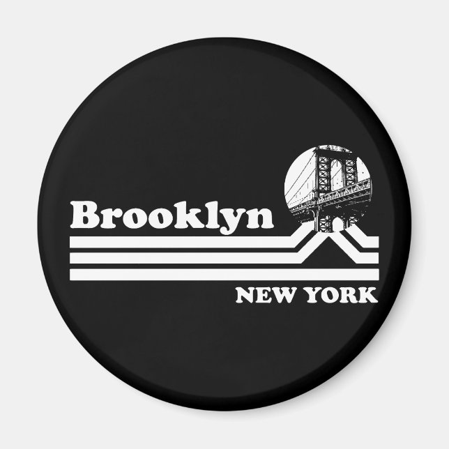 Vintag Brooklyn New York Magnet (Vorne)