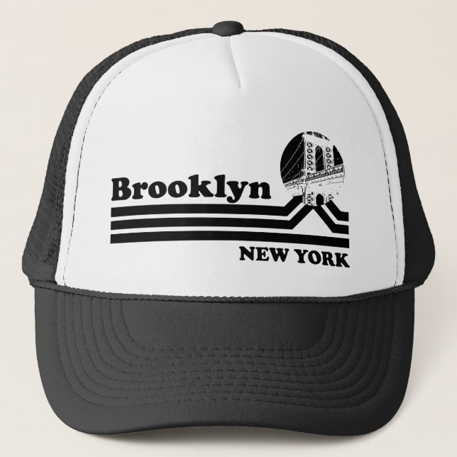Vintag Brooklyn New York Truckerkappe (Vorderseite)