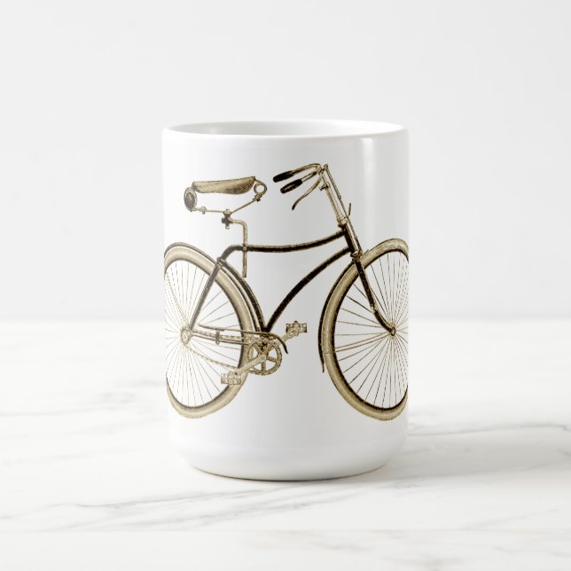 Vintag Brown Bike Kaffeetasse (Mittel)