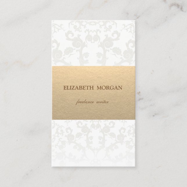 Vintag Brown Kraft Paper Visitenkarte (Vorderseite)