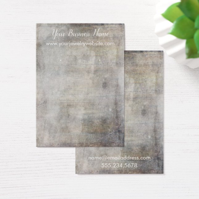 Vintag Browns Grunge Earring Holder Display Cards (Schreibtisch)