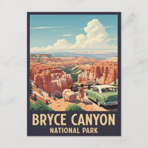 Vintag Bryce Canyon Nationalpark Utah Postkarte