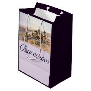 Vintag Buccaroos Charles Marion Russell Mittlere Geschenktüte