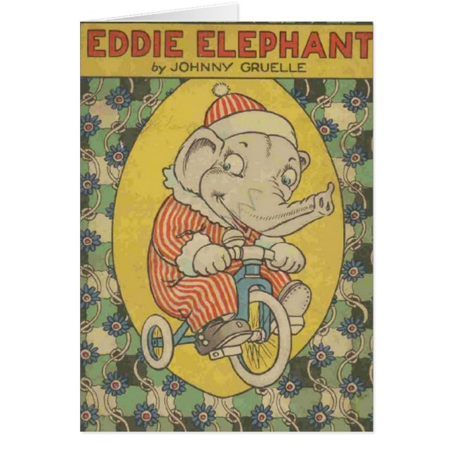 Vintag - Bucheinband Eddie-Elefant-1921, (Vorne)