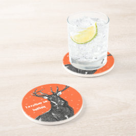 Vintag Buck Untersetzer ich würde eher jagen