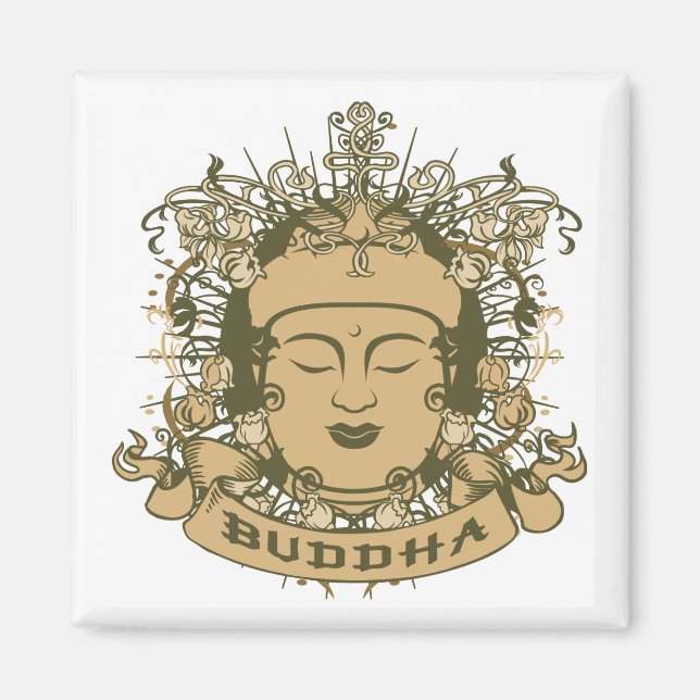 Vintag Buddha Face Magnet (Vorne)