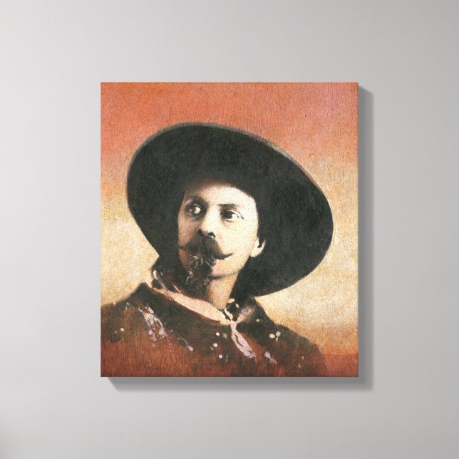 Vintag Buffalo Bill Portrait Leinwand (Vorderseite)