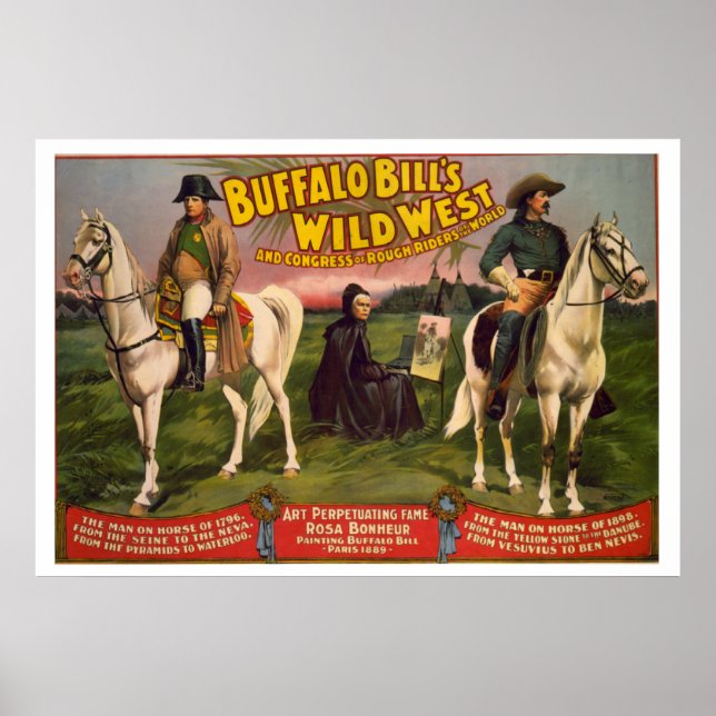 VINTAG Buffalo Bill POSTER (Vorne)