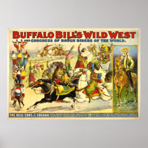 VINTAG Buffalo Bill POSTER (Bericht)