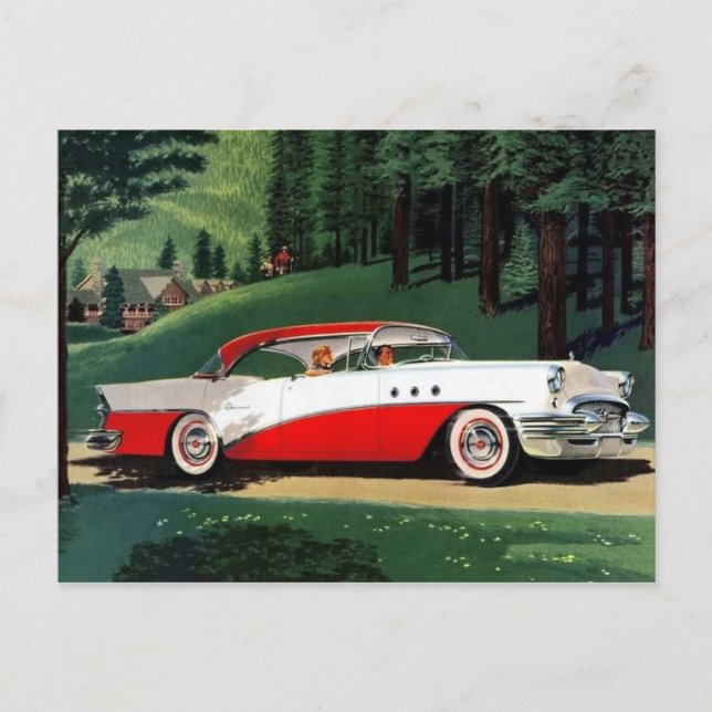 Vintag Buick Ad Postcard Postkarte (Vorderseite)