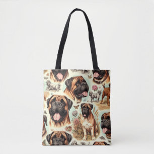 Vintag Bullmastiff Nahtlos