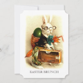 Vintag Bunny Custom Oaster Brunch Einladung